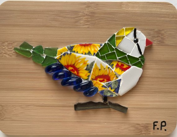 Création en mosaïque réalisée par un élève de l'Atelier ARTE MOSAIC