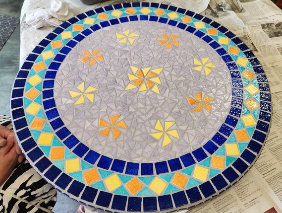 Création en mosaïque réalisée par un élève de l'Atelier ARTE MOSAIC