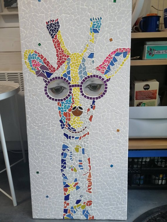 Création en mosaïque réalisée par un élève de l'Atelier ARTE MOSAIC