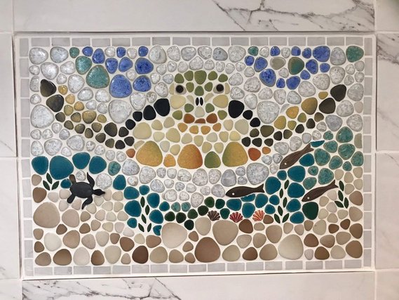 Création en mosaïque réalisée par un élève de l'Atelier ARTE MOSAIC