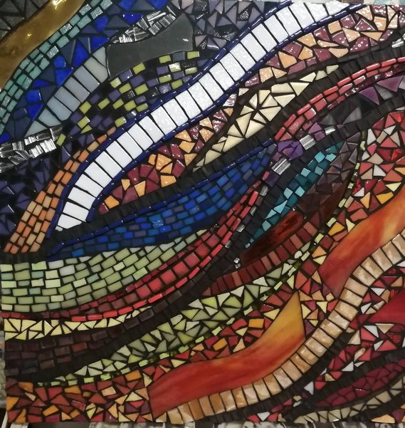 Création en mosaïque réalisée par un élève de l'Atelier ARTE MOSAIC