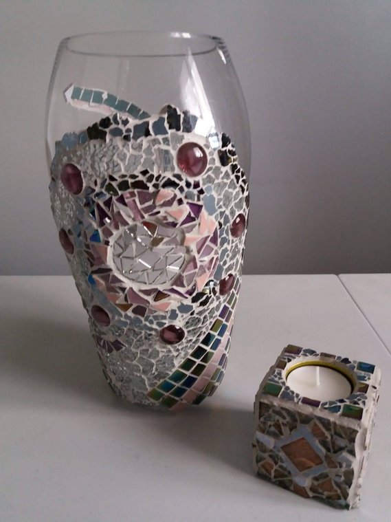 Création en mosaïque réalisée par un élève de l'Atelier ARTE MOSAIC