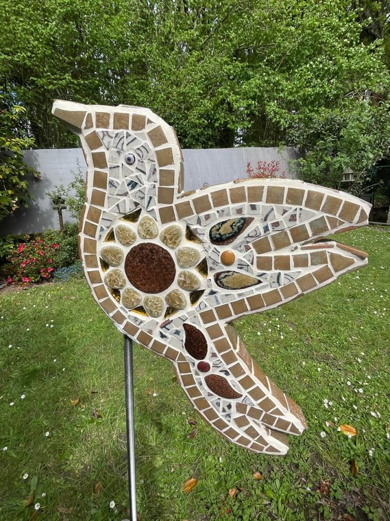 Création en mosaïque réalisée par un élève de l'Atelier ARTE MOSAIC
