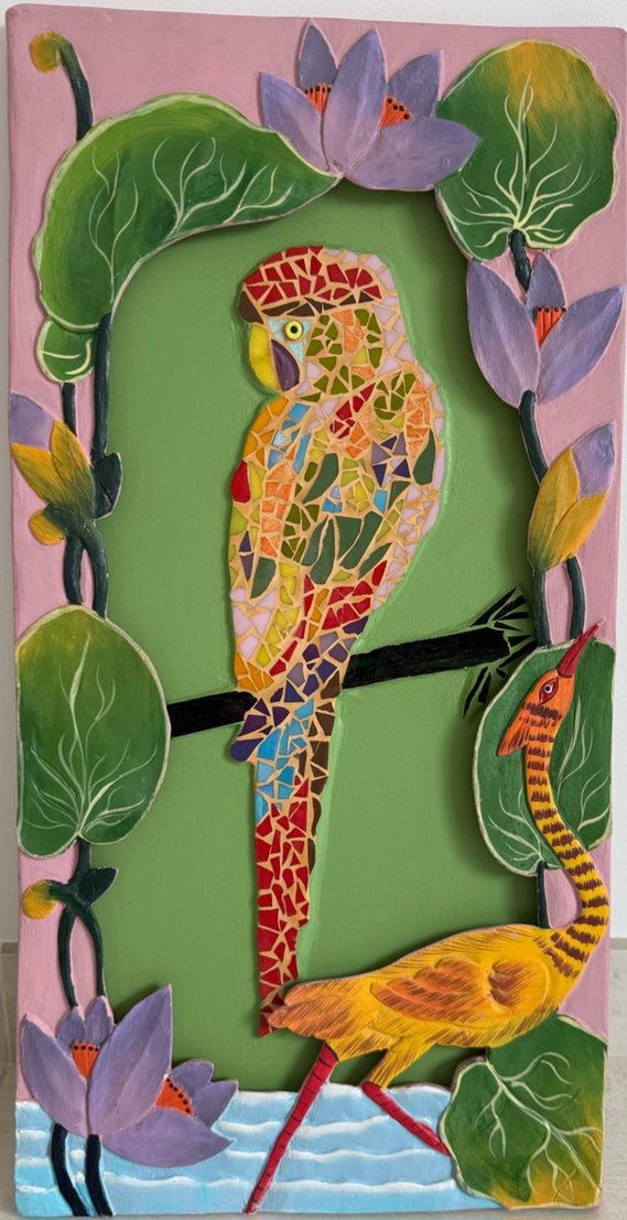 Création en mosaïque réalisée par un élève de l'Atelier ARTE MOSAIC