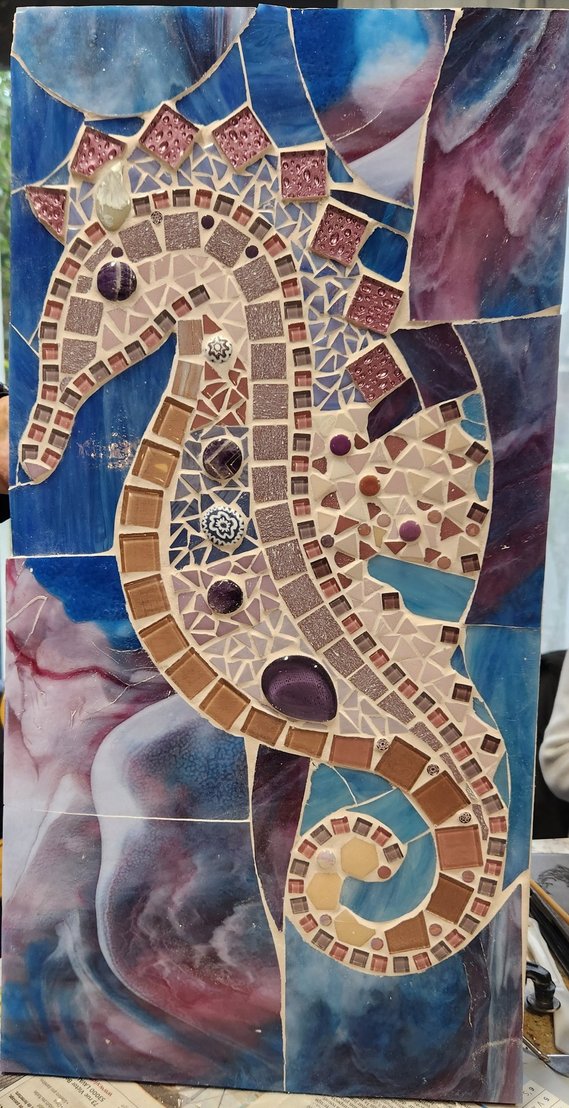Création en mosaïque réalisée par un élève de l'Atelier ARTE MOSAIC