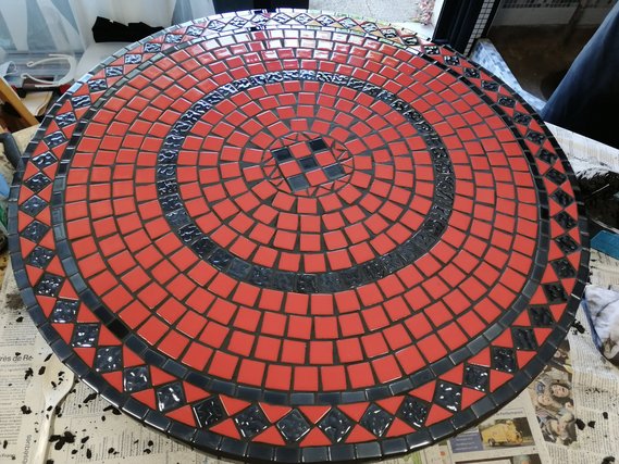 Création en mosaïque réalisée par un élève de l'Atelier ARTE MOSAIC