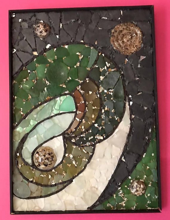 Création en mosaïque réalisée par un élève de l'Atelier ARTE MOSAIC