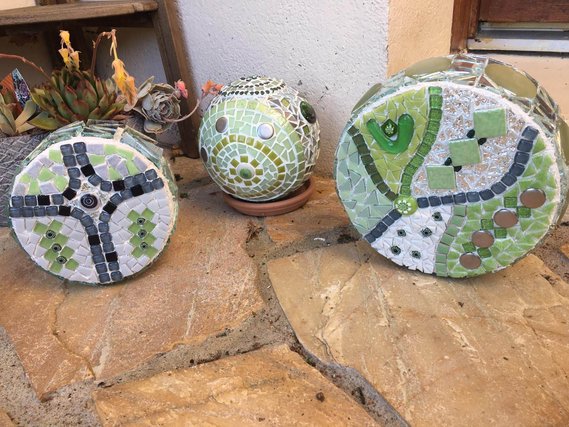 Création en mosaïque réalisée par un élève de l'Atelier ARTE MOSAIC